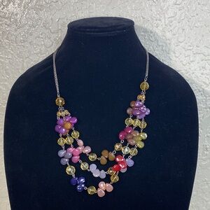 Multicolor loft 3 layers Beaded Necklace